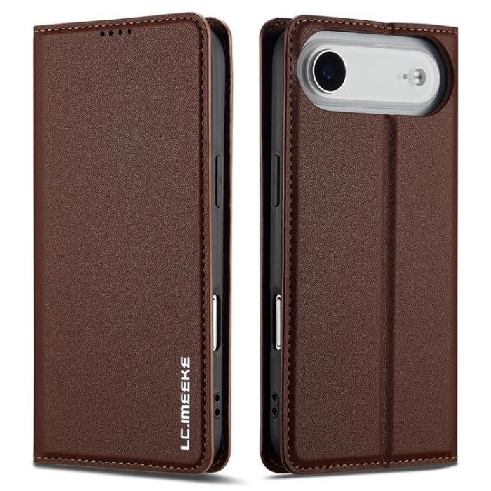 LC.imeeke - LC.IMEEKE iPhone Air Plånboksfodral PU Läder - Brun