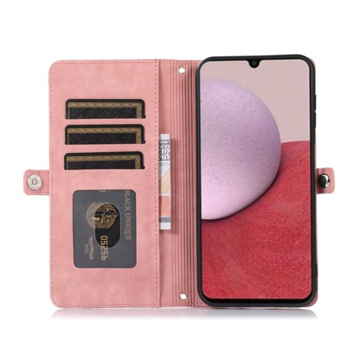 OEM - Mobilfodral för Samsung Galaxy S26 Konstläder 9 kortfack - Roséguld