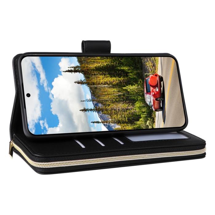 OEM - Mobilfodral för Samsung Galaxy S26 Konstläder 9 Kortfack - Svart