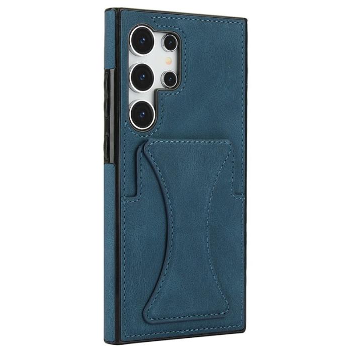 OEM - Mobilfodral för Samsung Galaxy S26 Ultra Konstläder + TPU - Blå