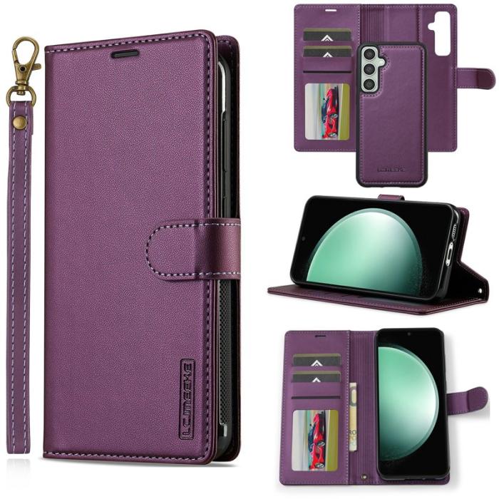 LC.imeeke - LC.IMEEKE Plånboksfodral för Samsung Galaxy S26 Konstläder Magnetiskt - Lila