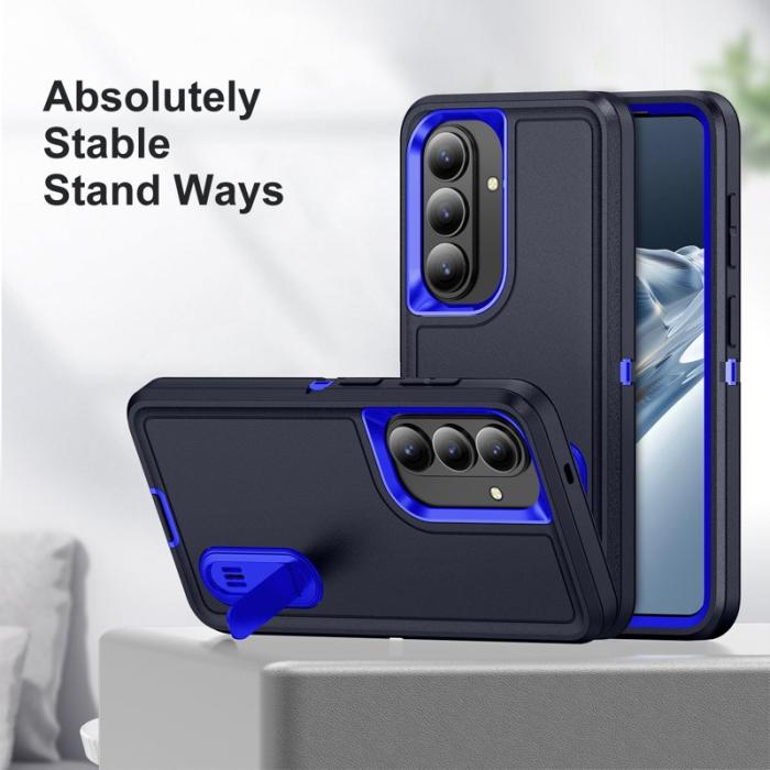 OEM - Mobilskal för Samsung Galaxy S26 Plus PC + Silikon Anti-Drop Kickstand - Svart