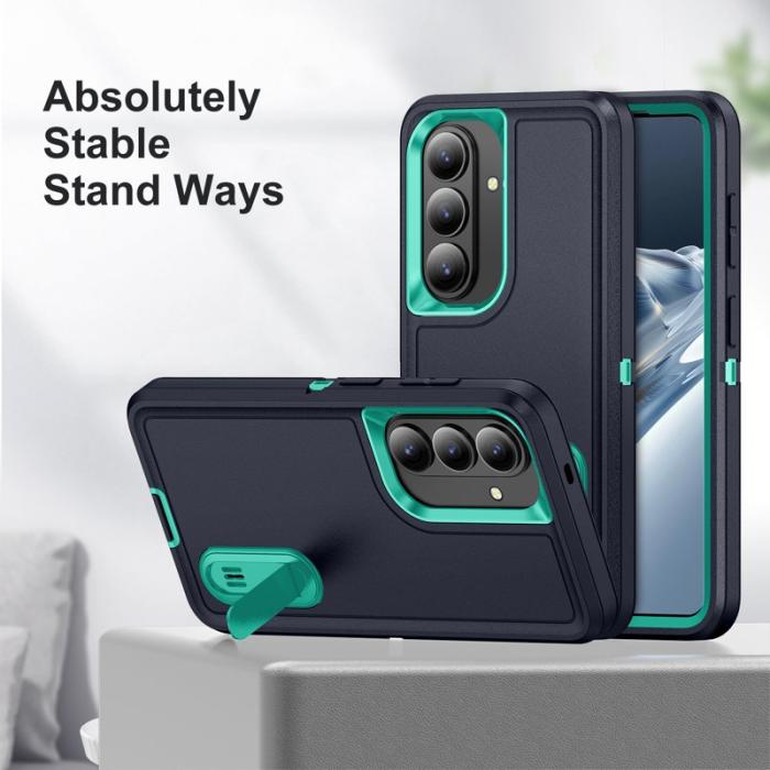 OEM - Mobilskal för Samsung Galaxy S26 Plus PC + Silikon Anti-Drop Kickstand - Svart