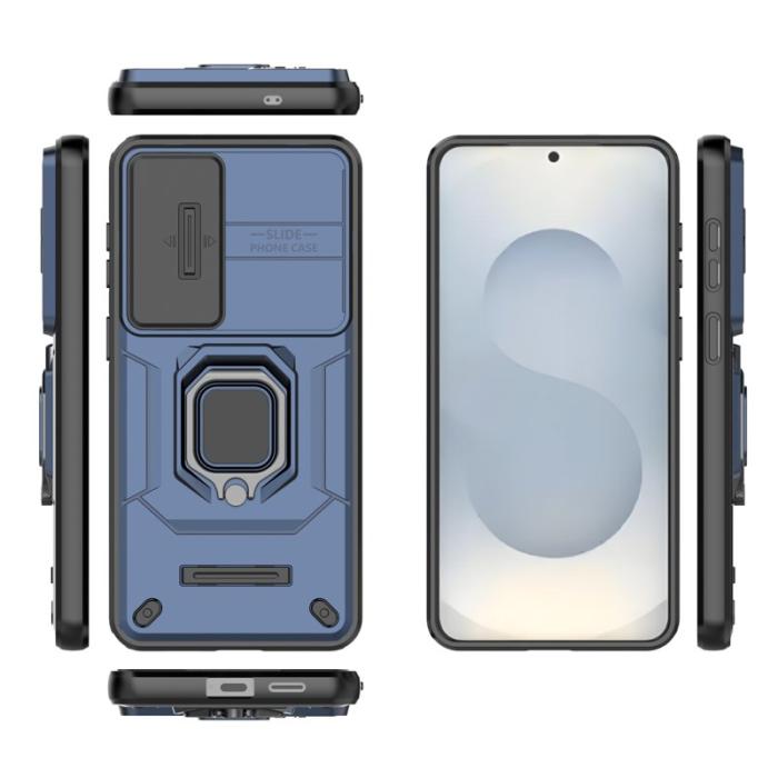 OEM - Mobilskal för Samsung Galaxy S26 Plus PC + TPU Kickstand - Blå