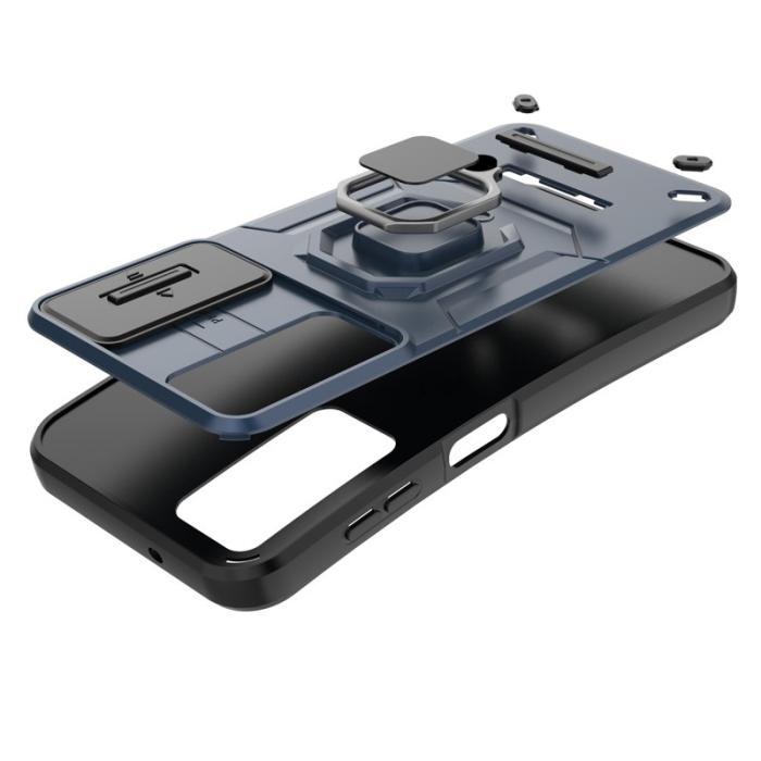 OEM - Mobilskal för Samsung Galaxy S26 Plus PC + TPU Kickstand - Blå