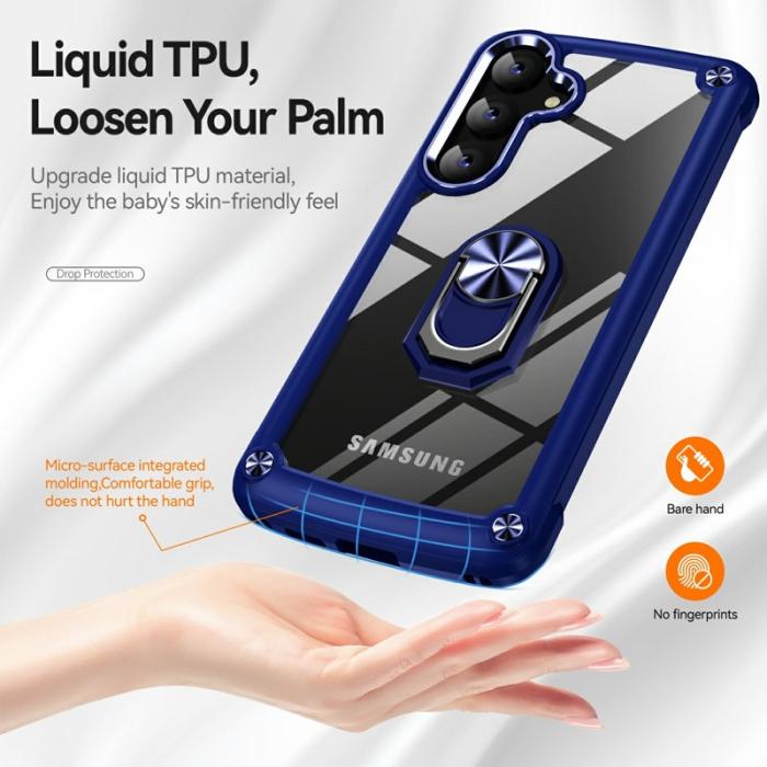 OEM - Mobilskal för Samsung Galaxy S26 Plus PC + TPU Kickstand - Blå