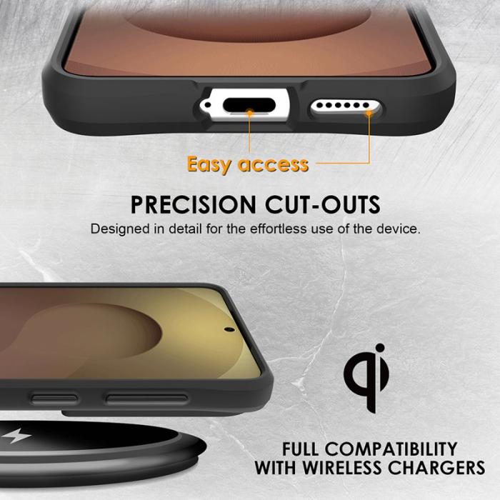OEM - Mobilskal för Samsung Galaxy S26 Hybrid Hård PC + TPU Stöttålig - Svart