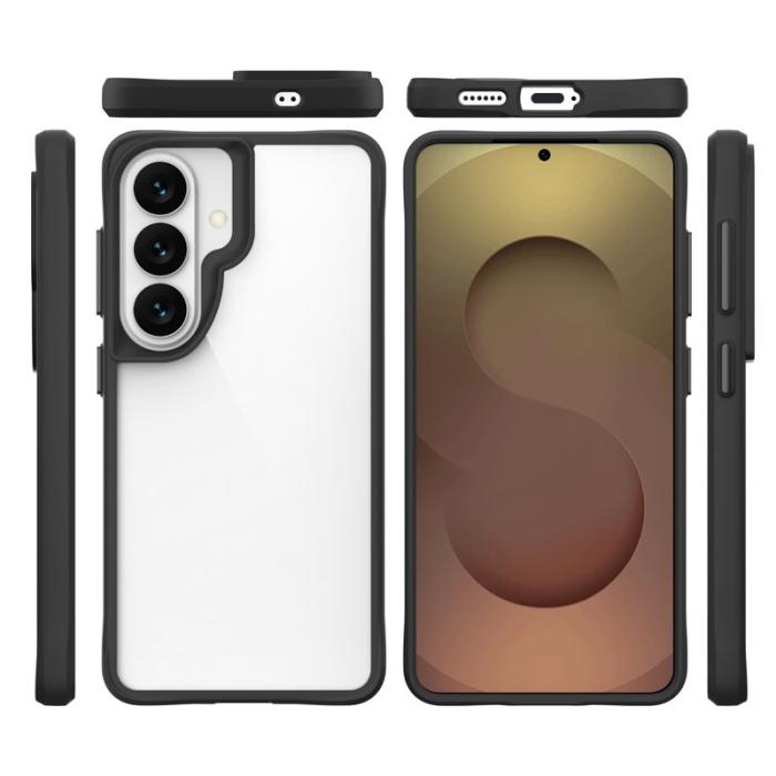 OEM - Mobilskal för Samsung Galaxy S26 Hybrid Hård PC + TPU Stöttålig - Svart