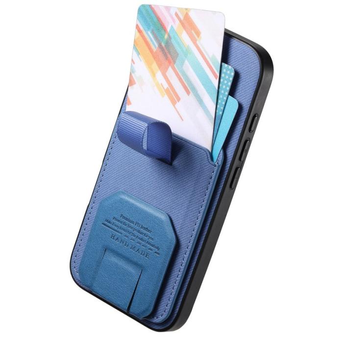 OEM - Mobilskal för Samsung Galaxy S26 TPU + Konstläder - Blå