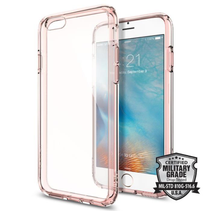 Spigen - Spigen Ultra Hybrid Skal till iPhone 6S Plus - RoseGold
