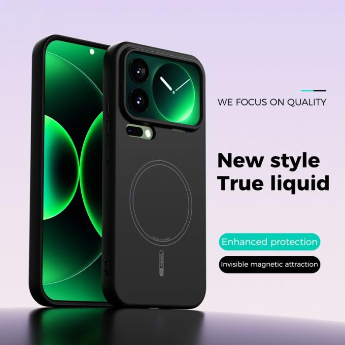 ABEEL - ABEEL Mobilskal till Xiaomi 17 Pro Max MagSafe Liquid Silicone Svart