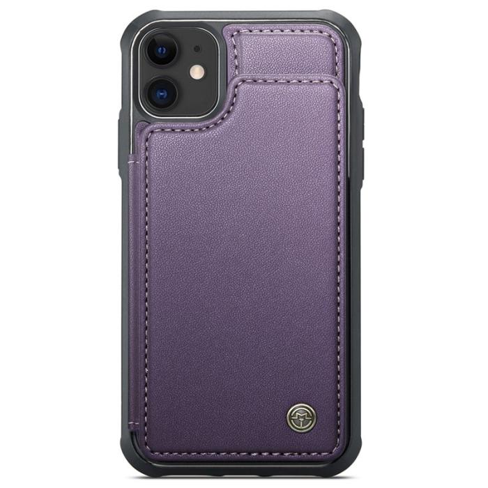 Caseme - CASEME C22 iPhone 11 Fodral Konstläder med RFID, Lila