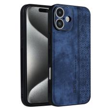 AZNS - AZNS iPhone 16 Fodral Skyddande KonstL&auml;der - Bl&aring;