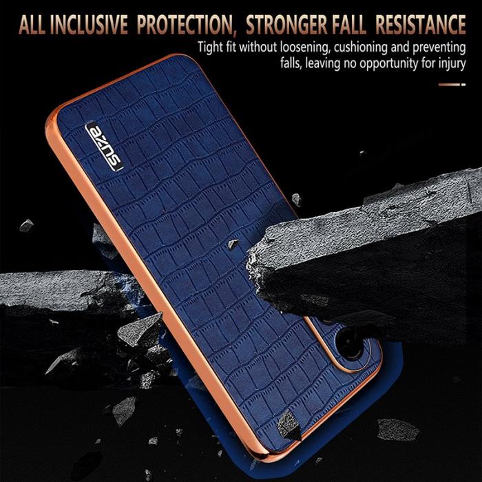 AZNS - AZNS Samsung Galaxy S25 Edge Fodral - Elektroplätering KonstLäder - Grön