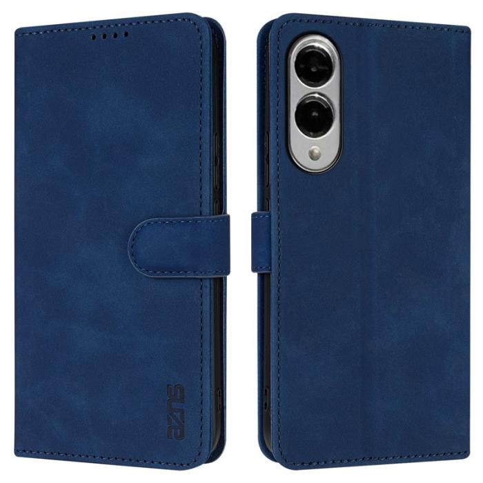 AZNS - AZNS Samsung Galaxy S25 Edge Fodral KonstLäder - Blå