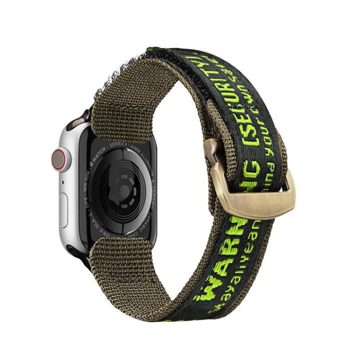 Dux Ducis - Dux Ducis Apple Watch 4/5/6/7/8/SE/Ultra (49/45/44/42mm) Armband Nylon - Grön