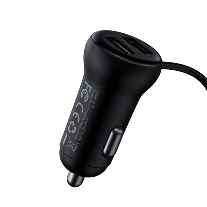 UTGATT1 - Baseus FM-sändare USB Billaddare - Svart