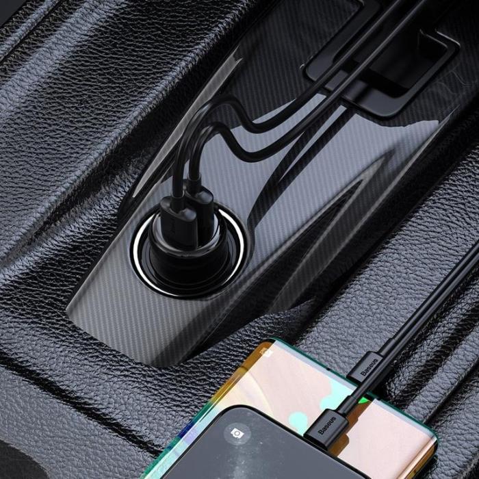 UTGATT1 - Baseus FM-sändare USB Billaddare - Svart