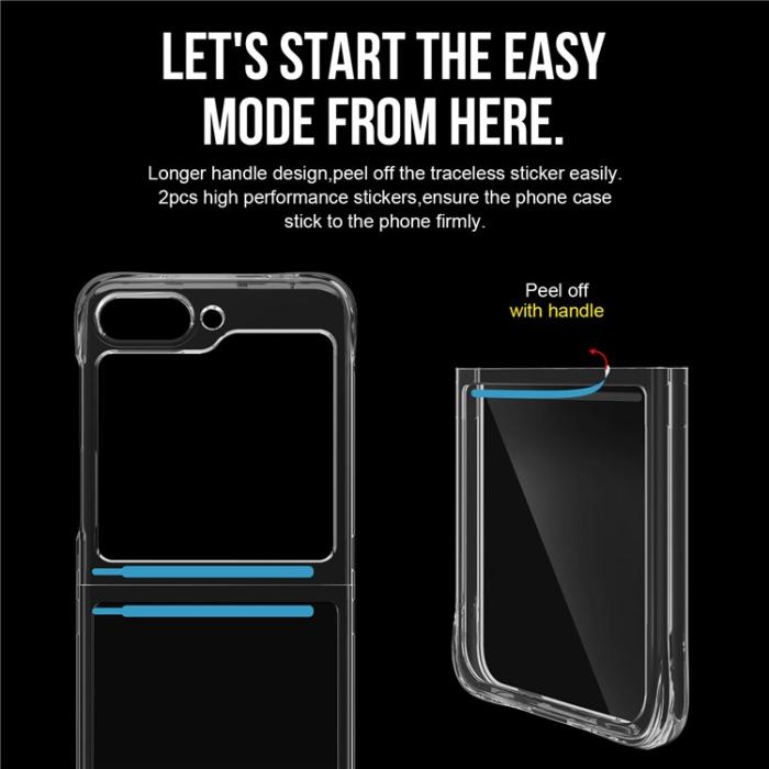 OEM - Galaxy Z Flip 5 Mobilskal Anti-drop - Transparent