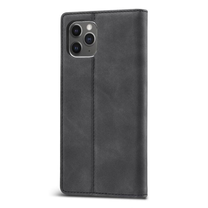 LC.imeeke - LC.IMEEKE Plånboksfodral för iPhone 11 - Starkt Magnetiskt Konstläder - Svart
