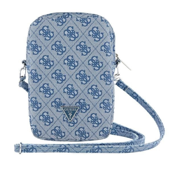Guess - Guess Mobilväska Zip 4G Triangle - Blå