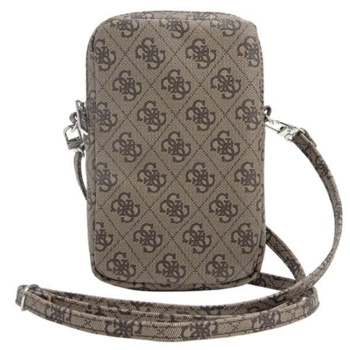 Guess - Guess Mobilväska Zip 4G Triangle - Brun
