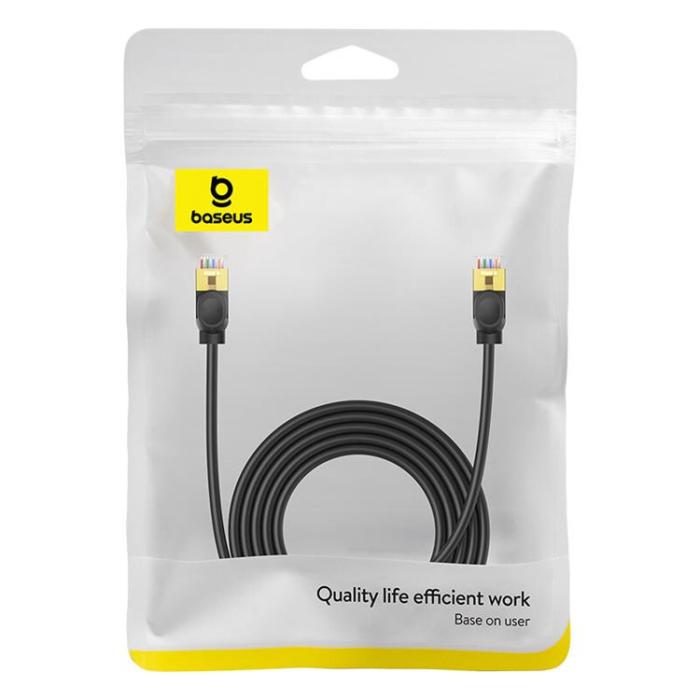 BASEUS - Baseus Nätverkskabel Fast Thin 5m - Svart
