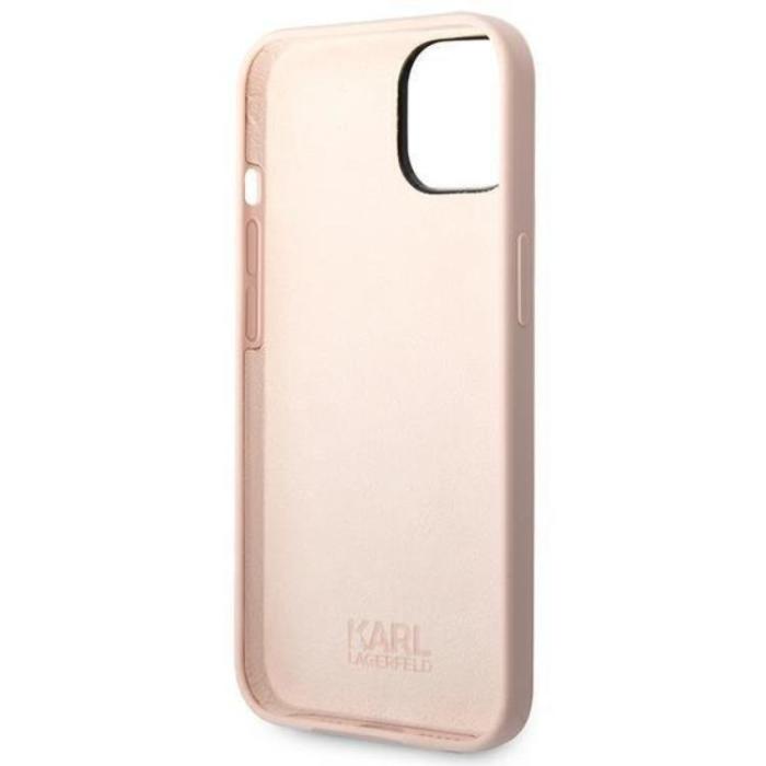 KARL LAGERFELD - Karl Lagerfeld iPhone 14 Plus Skal Silicone Choupette Body - Ljusrosa