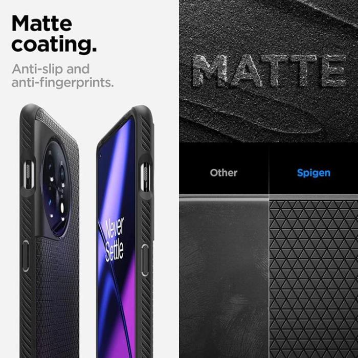 UTGATT - Spigen OnePlus 11 5G Mobiskal Liquid Air - Matte Svart