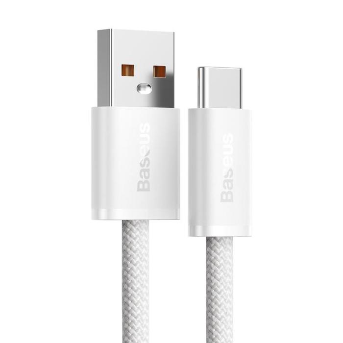 BASEUS - Baseus Dynamic USB-C till USB-A kabel 100W 2m - Vit