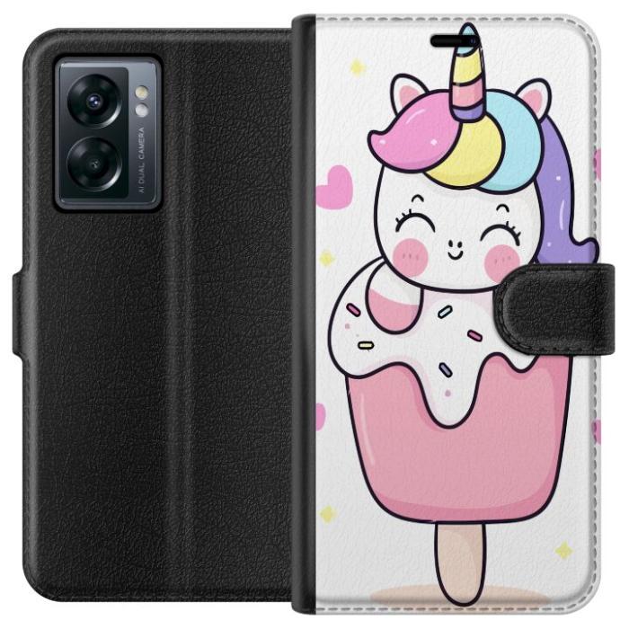 iSecrets - Plånboksfodral till OnePlus Nord N300 med Glad enhörning