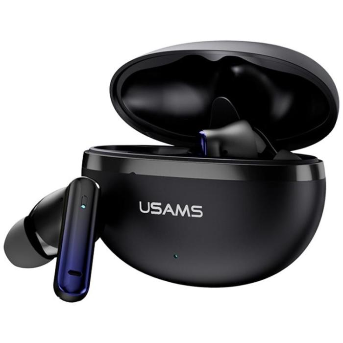 USAMS - USAMS TWS In-Ear Hörlurar Bluetooth ANC ENC Echo E02 - Svart