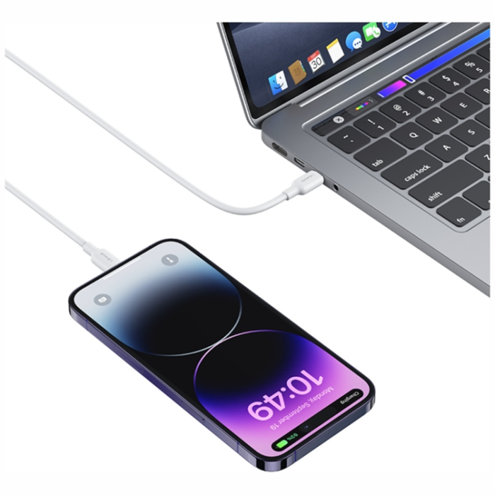 USAMS - Usams USB-C Till Lightning Kabel 1m PD20W - Vit