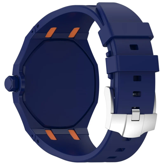 A-One Brand - Swatch Royal Pop Silikonarmband med Integrerat Skyddsskal - Mörkblå