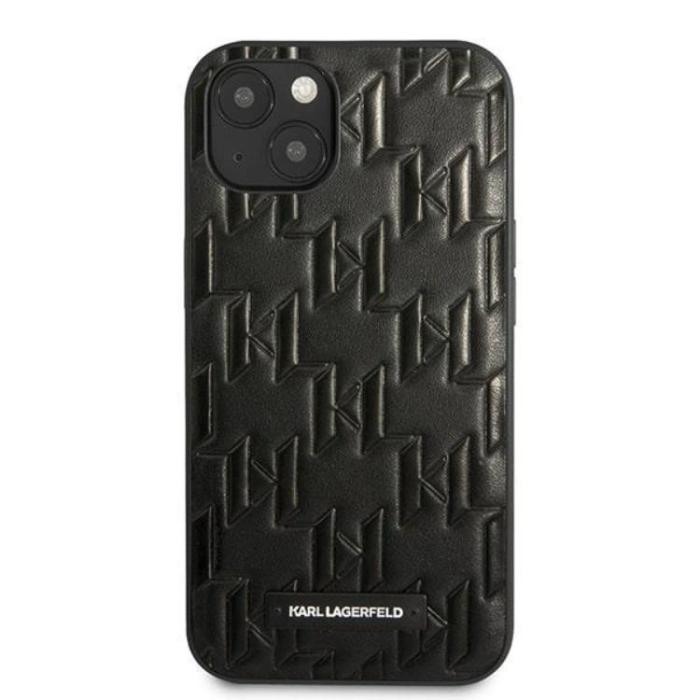 KARL LAGERFELD - Karl Lagerfeld iPhone 13 mini Skal Monogram Plaque - Svart