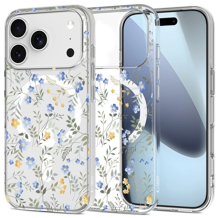 Tech-Protect Mobilskal till iPhone 17 Pro Max Magsafe Flexair - Spring Flowers | 2353 | AlltMobil