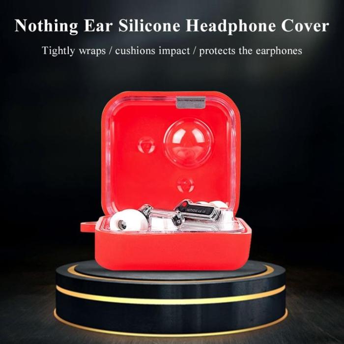 OEM - Nothing Ear 1 Skal Hörlurar Drop-proof Silikon - Röd