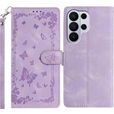 OEM - Samsung Galaxy S26 Ultra Fodral Konstl&auml;der Garden - Lila