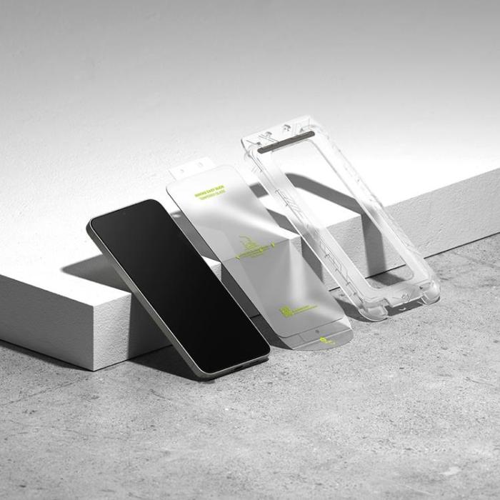 Ringke - [2-Pack] Galaxy S25 Plus Härdat Glas Skärmskydd Easy Slide