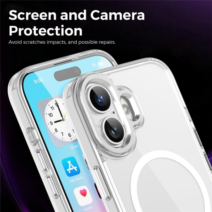 A-One Brand - iPhone 17 Mobilskal MagSafe TPU+PC - Transparent