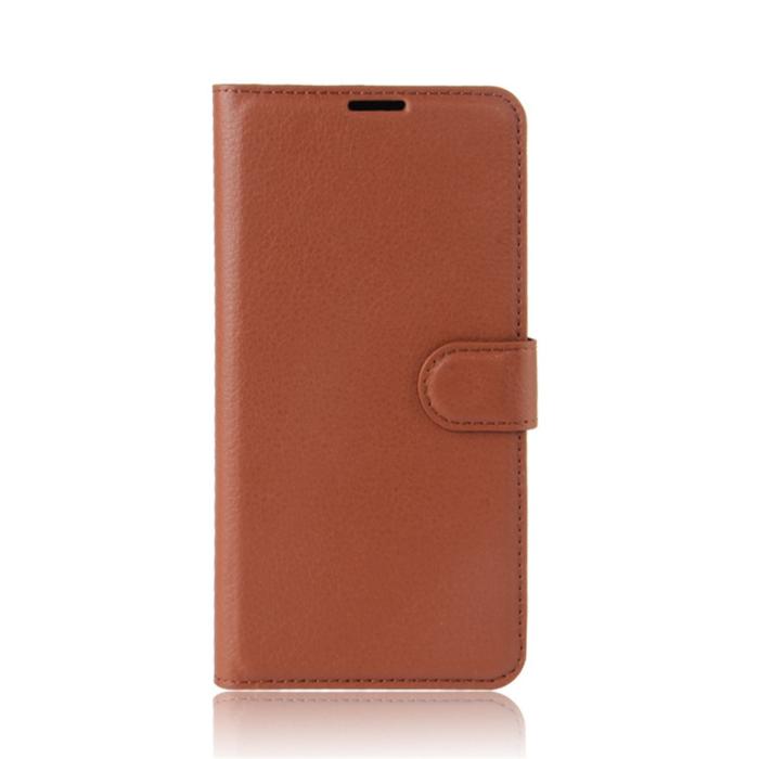 A-One Brand - Litchi Plånboksfodral till Nokia 3 - Brun
