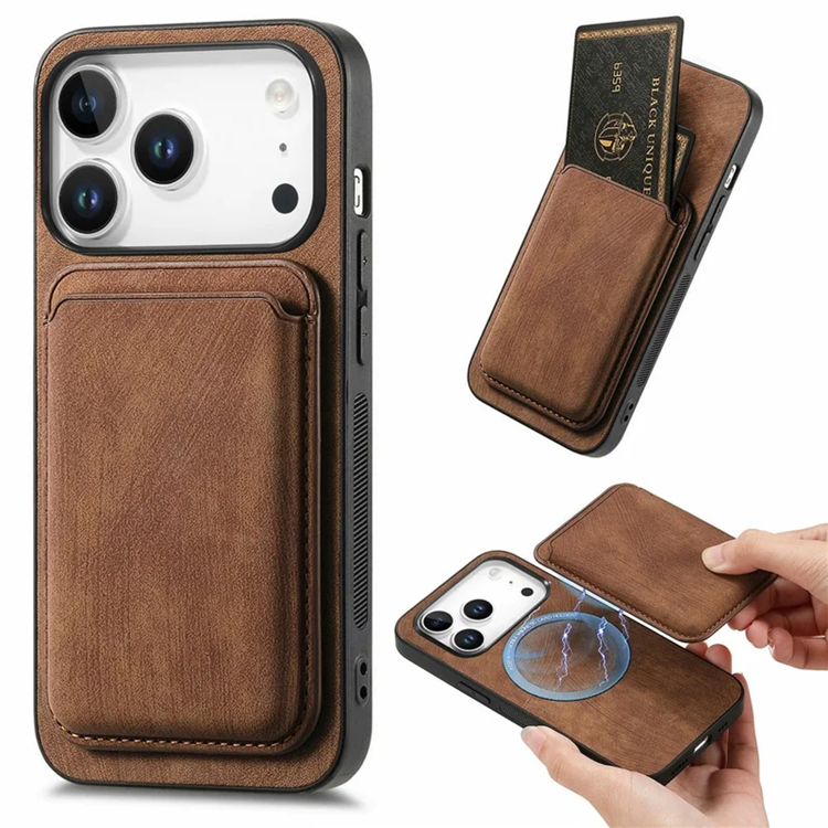 iPhone 17 Pro Max Mobilskal Retro Detachable - Brun | 2353 | AlltMobil