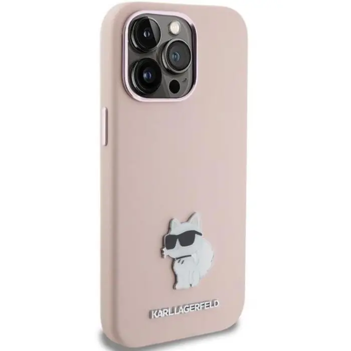 KARL LAGERFELD - KARL LAGERFELD iPhone 15/14 Plus Mobilskal Silikon Metal Pin
