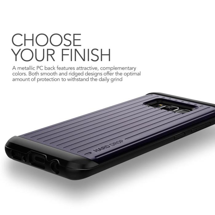 VERUS - Verus Waved Hard Drop Skal till Samsung Galaxy S8 Plus - Orchid Grey
