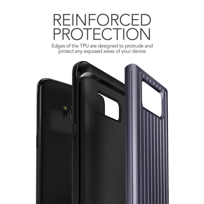VERUS - Verus Waved Hard Drop Skal till Samsung Galaxy S8 Plus - Orchid Grey