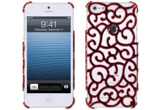 OEM - Mönstrat Baksideskal till Apple iPhone 5/5S/SE (Röd)