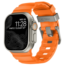 Tech-Protect - Tech-Protect Armband F&ouml;r Apple Watch (44/45/46/49mm) Motion - Signal Orange