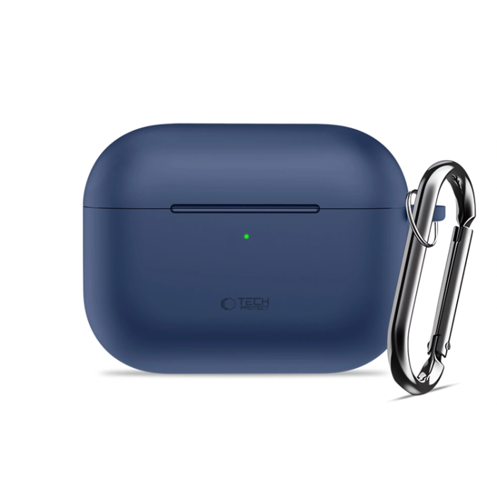 Tech-Protect - Tech-Protect Apple Airpods Pro 3 Skal Silikon Hook - Marinblå
