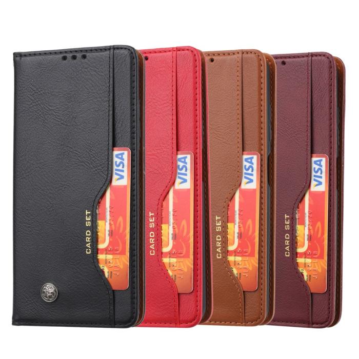 A-One Brand - Auto-absorbed Läder Plånboksfodral Xiaomi Poco X3 / X3 Pro / X3 NFC - Svart