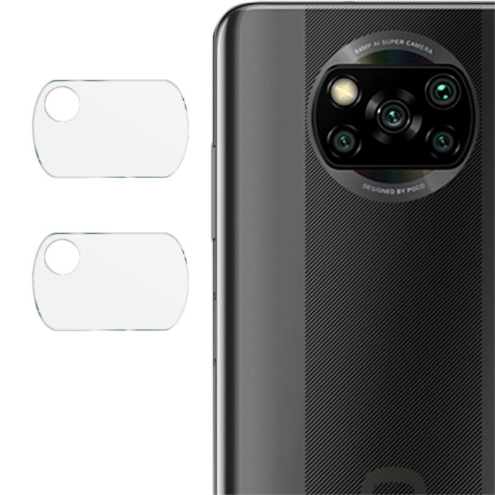 Imak - IMAK 2-pack Kameralinsskydd i Härdat Glas Xiaomi Poco X3 / X3 Pro / X3 NFC